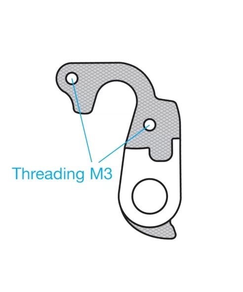 Marwi UNION GH-111 derailleur hanger front drawings