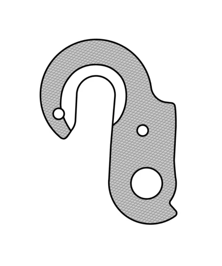 Marwi UNION GH-114 derailleur hanger rear drawings