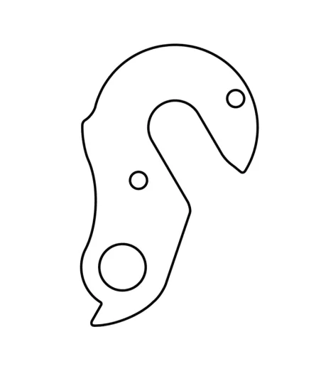 Marwi UNION GH-115 derailleur hanger rear drawings