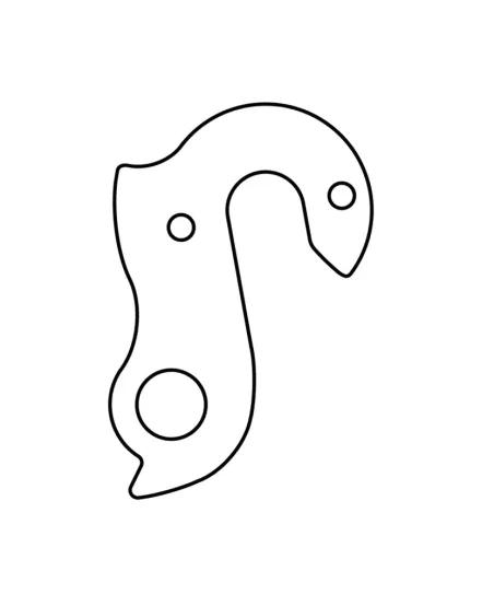 Marwi UNION GH-116 derailleur hanger rear drawings