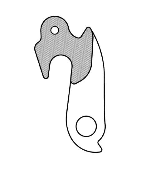 Marwi UNION GH-118 derailleur hanger front drawings
