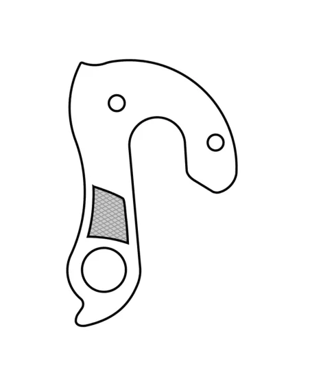 Marwi UNION GH-119 derailleur hanger rear drawings