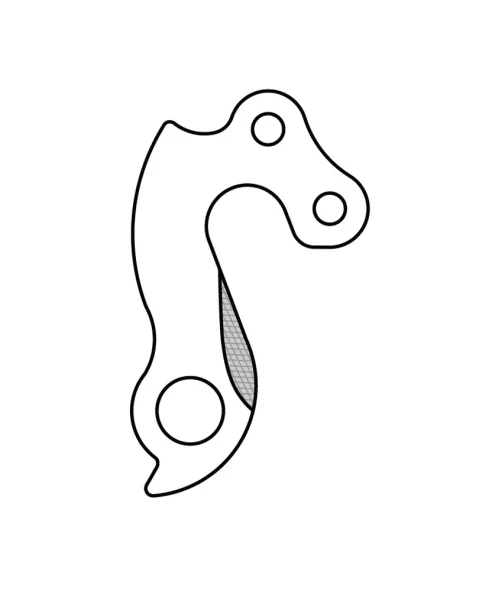 Marwi UNION GH-121 derailleur hanger rear drawings