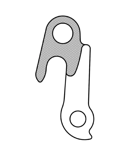 Marwi UNION GH-124 derailleur hanger front drawings