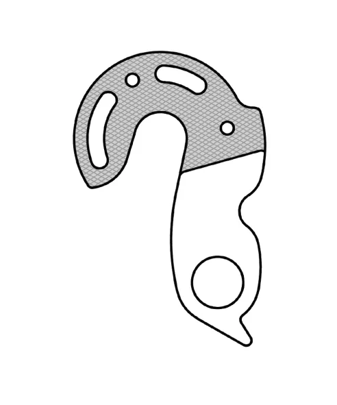 Marwi UNION GH-125 derailleur hanger front drawings