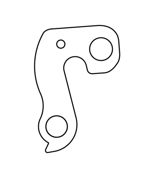 Marwi UNION GH-127 derailleur hanger rear drawings