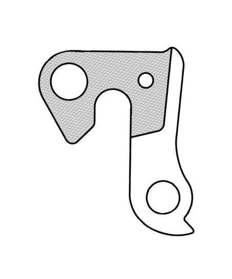 Marwi UNION GH-128 derailleur hanger front drawings