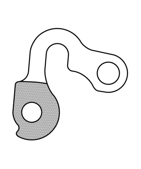 Marwi UNION GH-129 derailleur hanger rear drawings