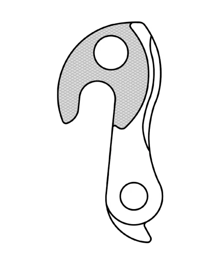 Marwi UNION GH-130 derailleur hanger front drawings