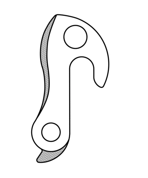 Marwi UNION GH-130 derailleur hanger rear drawings