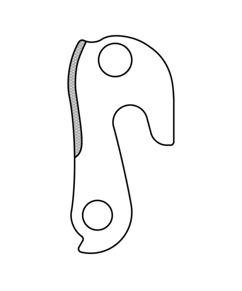 Marwi UNION GH-132 derailleur hanger rear drawings