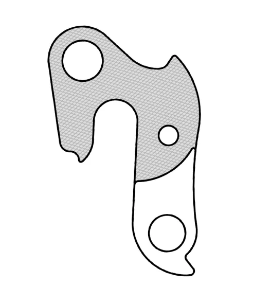 Marwi UNION GH-133 derailleur hanger front drawings