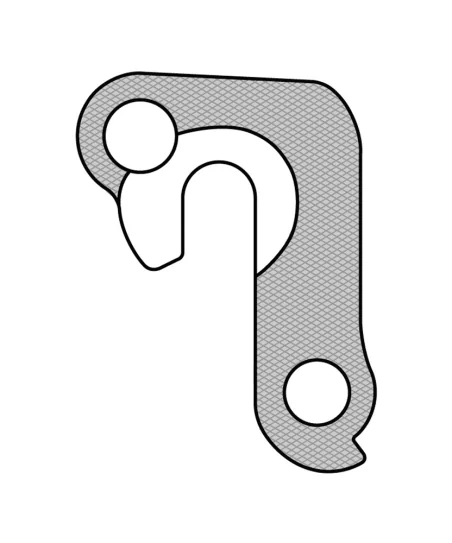 Marwi UNION GH-134 derailleur hanger rear drawings