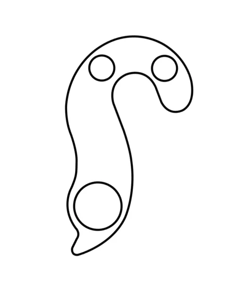 Marwi UNION GH-135 derailleur hanger rear drawings