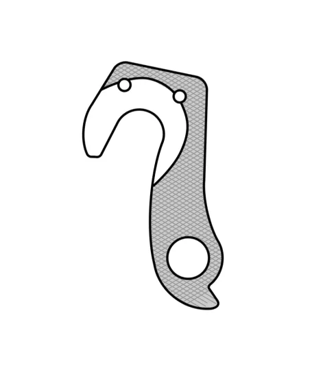 Marwi UNION GH-136 derailleur hanger rear drawings
