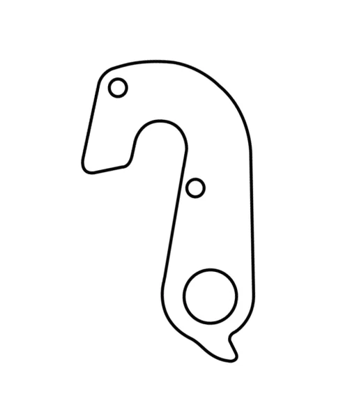 Marwi UNION GH-140 derailleur hanger rear drawings