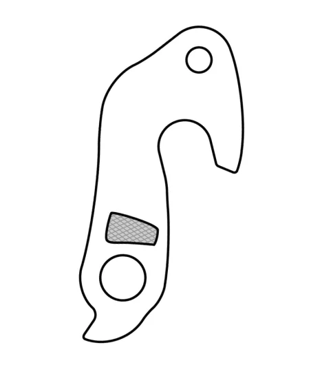 Marwi UNION GH-142 derailleur hanger rear drawings