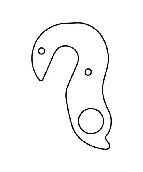 Marwi UNION GH-143 derailleur hanger rear drawings