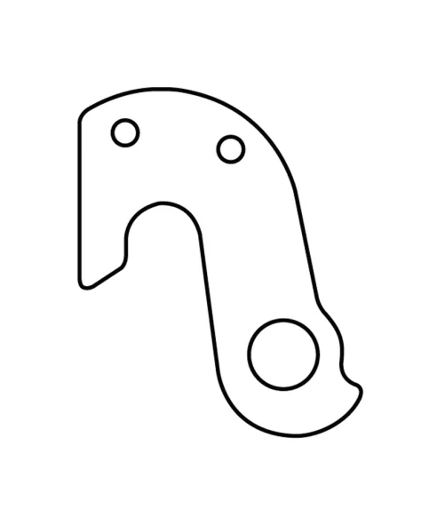 Marwi UNION GH-151 derailleur hanger rear drawings