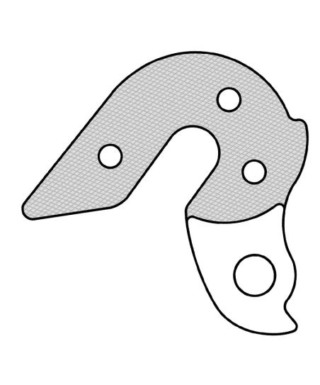 Marwi UNION GH-152 derailleur hanger front drawings