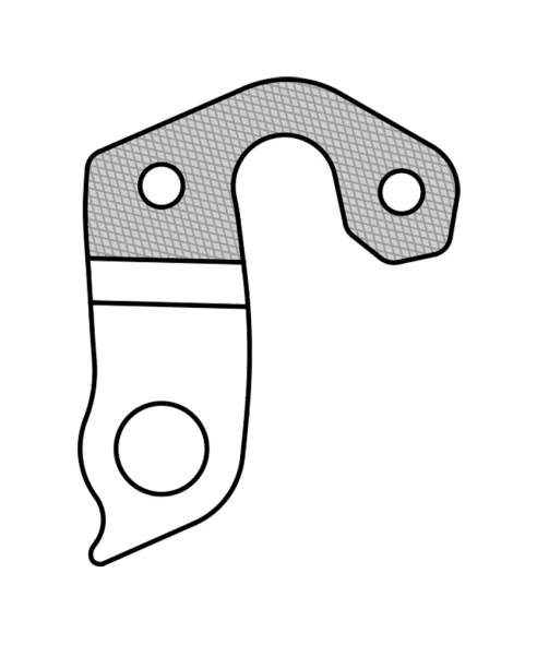 Marwi UNION GH-156 derailleur hanger front drawings