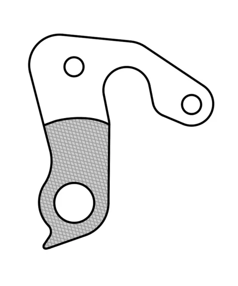 Marwi UNION GH-157 derailleur hanger rear drawings