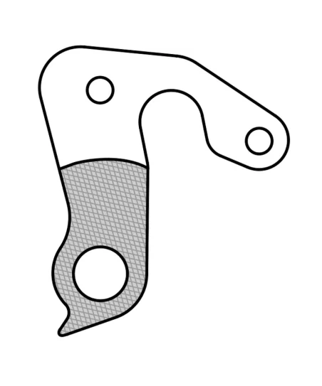 Marwi UNION GH-157 derailleur hanger rear drawings