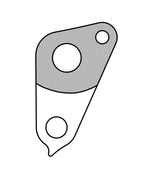 Marwi UNION GH-159 derailleur hanger rear drawings