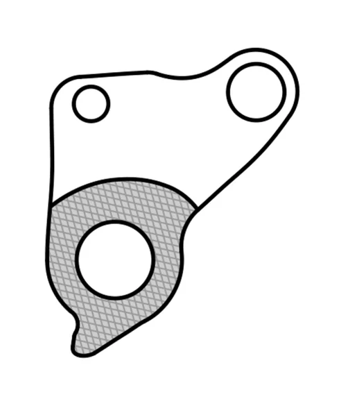 Marwi UNION GH-160 derailleur hanger rear drawings