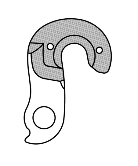 Marwi UNION GH-161 derailleur hanger front drawings