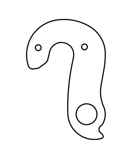 Marwi UNION GH-161 derailleur hanger rear drawings