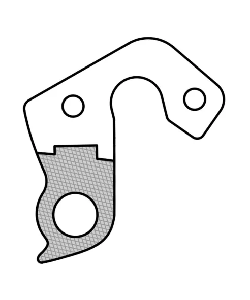 Marwi UNION GH-163 derailleur hanger rear drawings