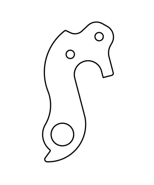 Marwi UNION GH-164 derailleur hanger rear drawings