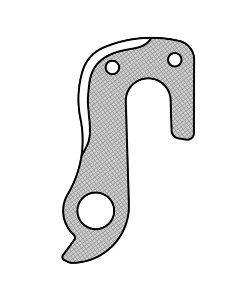 Marwi UNION GH-165 derailleur hanger rear drawings
