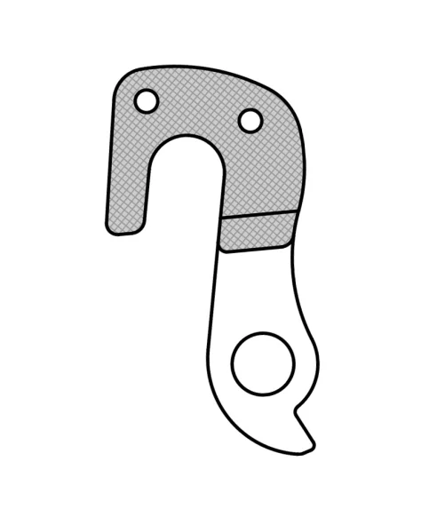 Marwi UNION GH-165 derailleur hanger front drawings