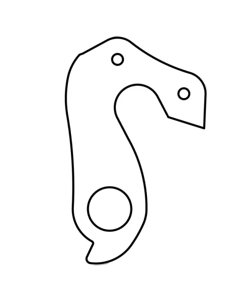 Marwi UNION GH-166 derailleur hanger rear drawings