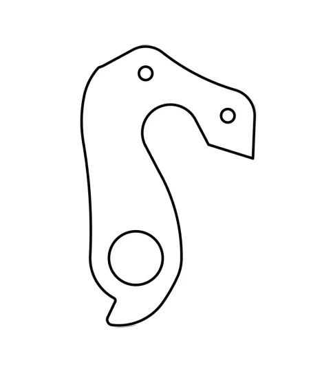 Marwi UNION GH-166 derailleur hanger rear drawings