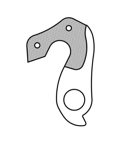 Marwi UNION GH-166 derailleur hanger front drawings