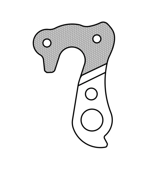 Marwi UNION GH-167 derailleur hanger front drawings