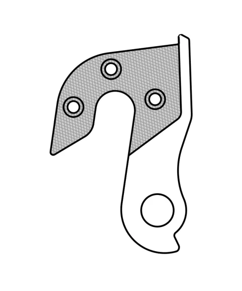 Marwi UNION GH-168 derailleur hanger front drawings