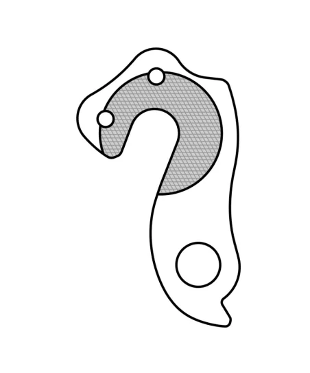 Marwi UNION GH-169 derailleur hanger rear drawings