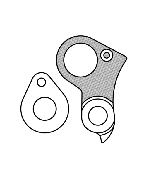 Marwi UNION GH-176 derailleur hanger rear drawings