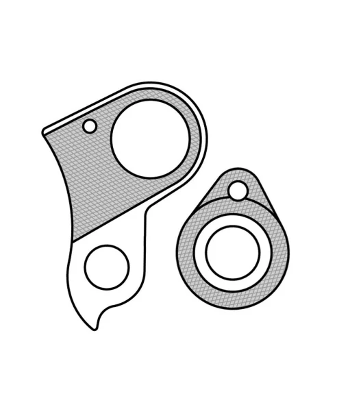 Marwi UNION GH-176 derailleur hanger front drawings
