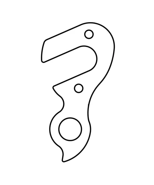 Marwi UNION GH-177 derailleur hanger rear drawings
