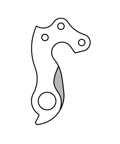 Marwi UNION GH-180 derailleur hanger rear drawings
