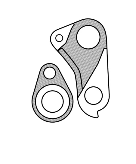 Marwi UNION GH-182 derailleur hanger rear drawings