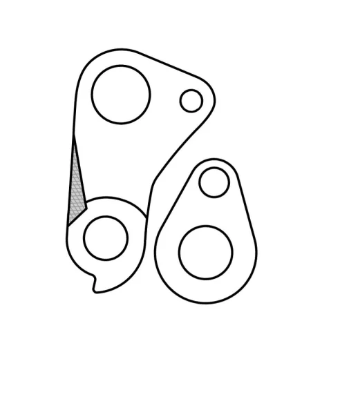 Marwi UNION GH-182 derailleur hanger front drawings