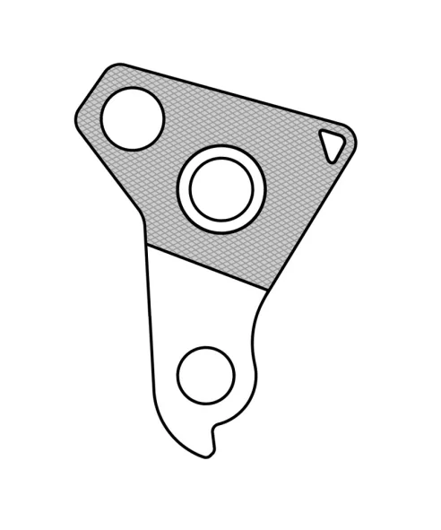 Marwi UNION GH-184 derailleur hanger rear drawings