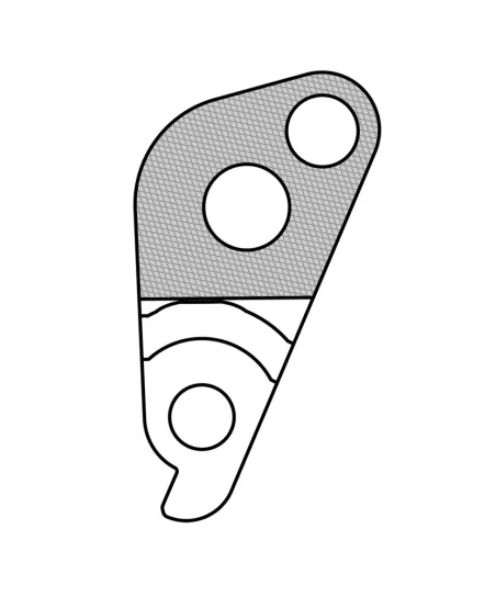 Marwi UNION GH-185 derailleur hanger front drawings