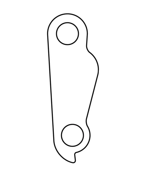 Marwi UNION GH-187 Derailleur Hanger (M12x1.75) for Whyte, Boardman, Orange, Airborne, iZip, Jamis (#65-0001), Raleigh, Rocky Mountain rear drawings